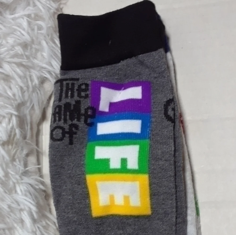 The Game Of Life Crew Socks Duo- Size 9-11